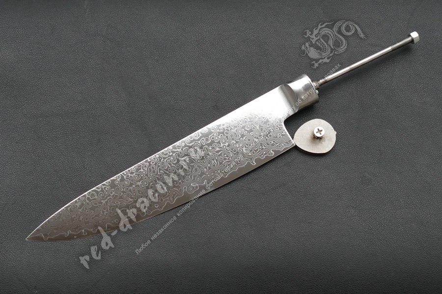 Клинок для кухонного ножа 67-слоев дамасской Стали  из Японии "DMS018"